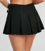 Play Time Double Belt Woven Mini Skirt sold by Windsor