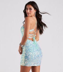 Glam Up Your Look Sequin Mini Dress sold by Windsor