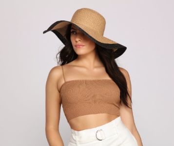 Basic Ribbed Knit Crop Top sold by Windsor