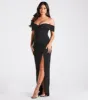 Marleen Formal Crepe Corset Off-The-Shoulder Dress sold by Windsor