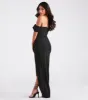 Marleen Formal Crepe Corset Off-The-Shoulder Dress sold by Windsor