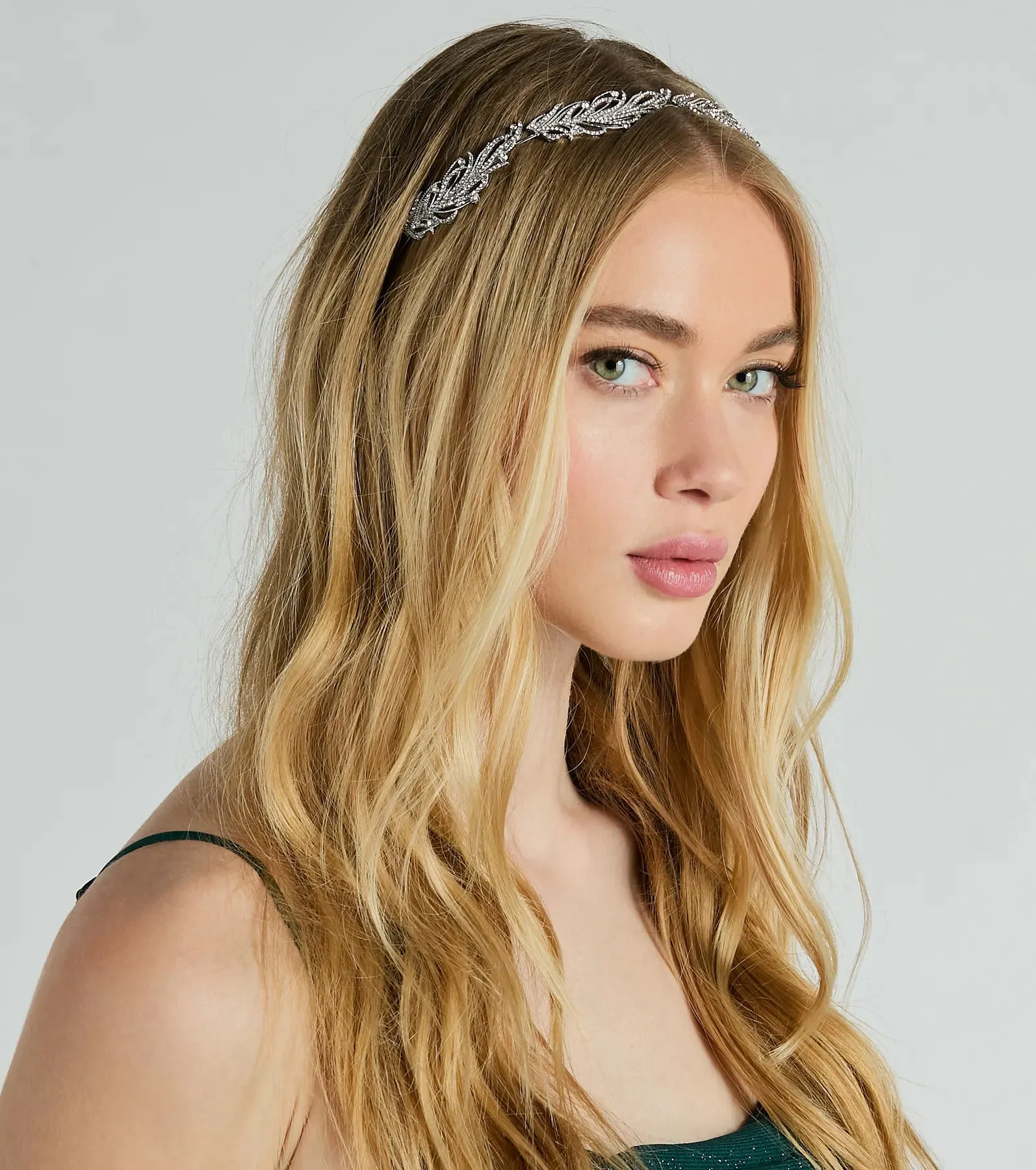 Whimsical Glamour Rhinestone Headband sold by Windsor