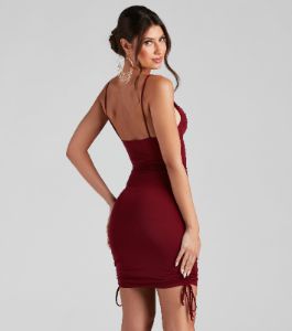 Day To Night Ruched Mini Dress sold by Windsor