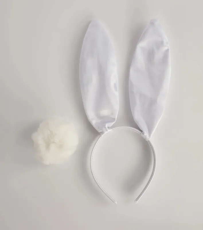 Bunny Idol Satin Ears And Tail Set sold by Windsor