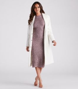 Cozy Love Mock Neck Midi Dress sold by Windsor
