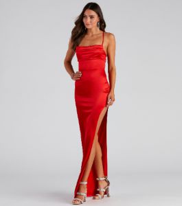 Luna Formal High Slit Dress sold by Windsor