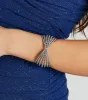 Beauty So Divine Hematite Rhinestone Bracelet sold by Windsor