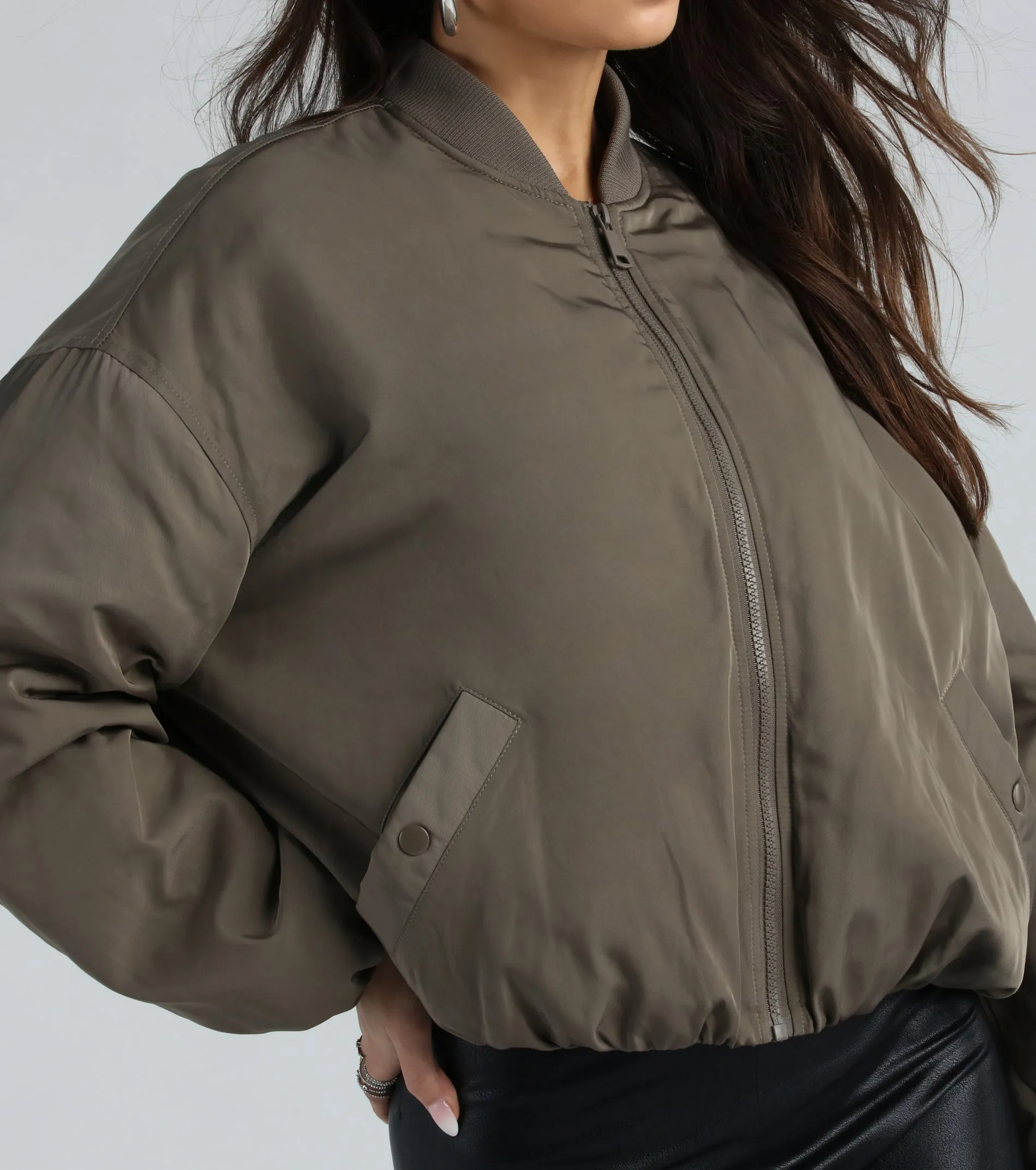 Coolest Vibes Zip-Front Bomber Jacket sold by Windsor product image thumbnail 3