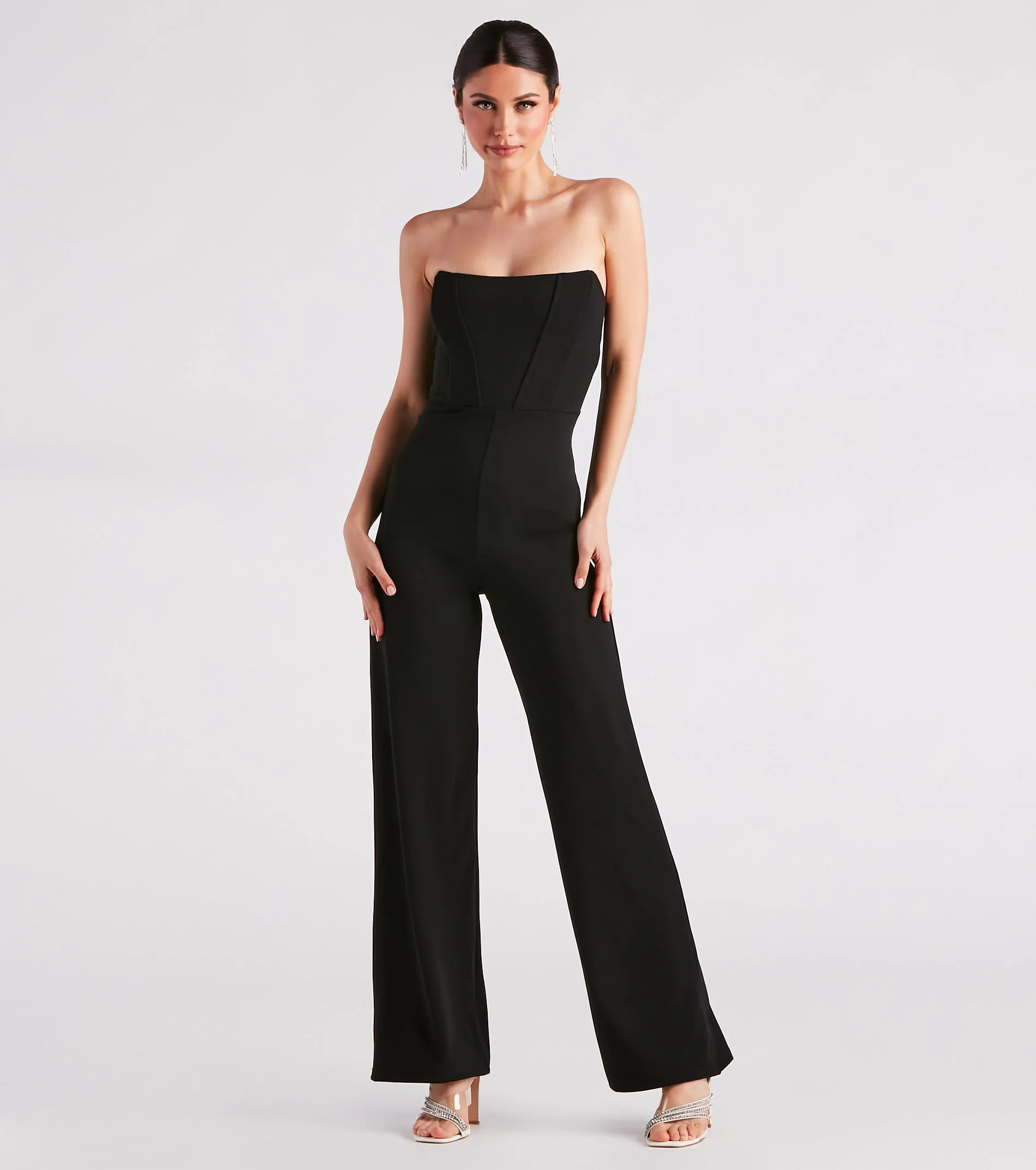 Fit To Perfection Strapless Corset Jumpsuit sold by Windsor product image thumbnail 5