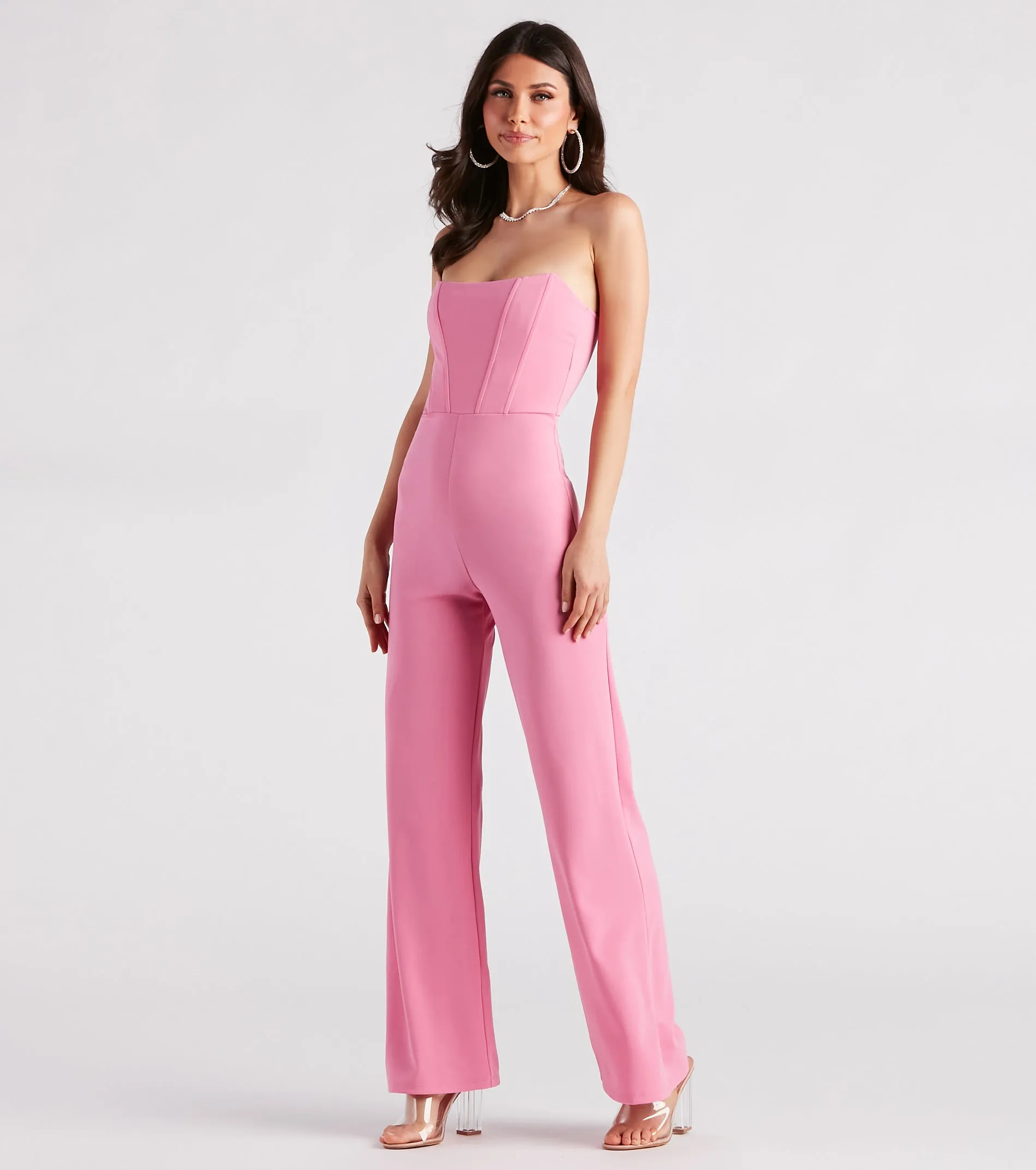Fit To Perfection Strapless Corset Jumpsuit sold by Windsor product image thumbnail 3
