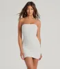 Chic Mesh Strapless Bodycon Mini Dress sold by Windsor