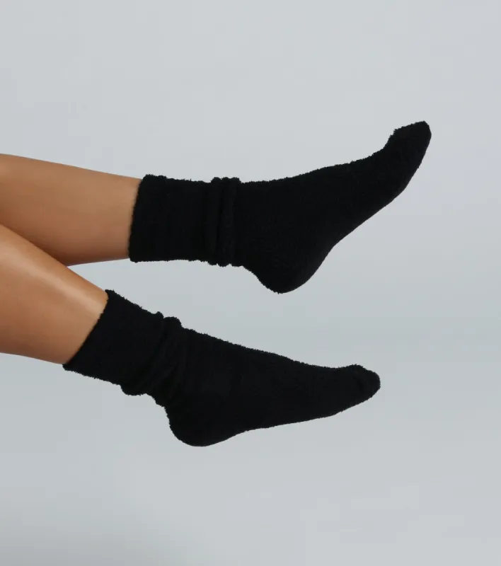 Cozy Season Long Chenille Fuzzy Socks sold by Windsor