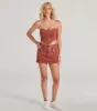 Carefree Cool Strapless Zip-Up Denim Crop Top sold by Windsor