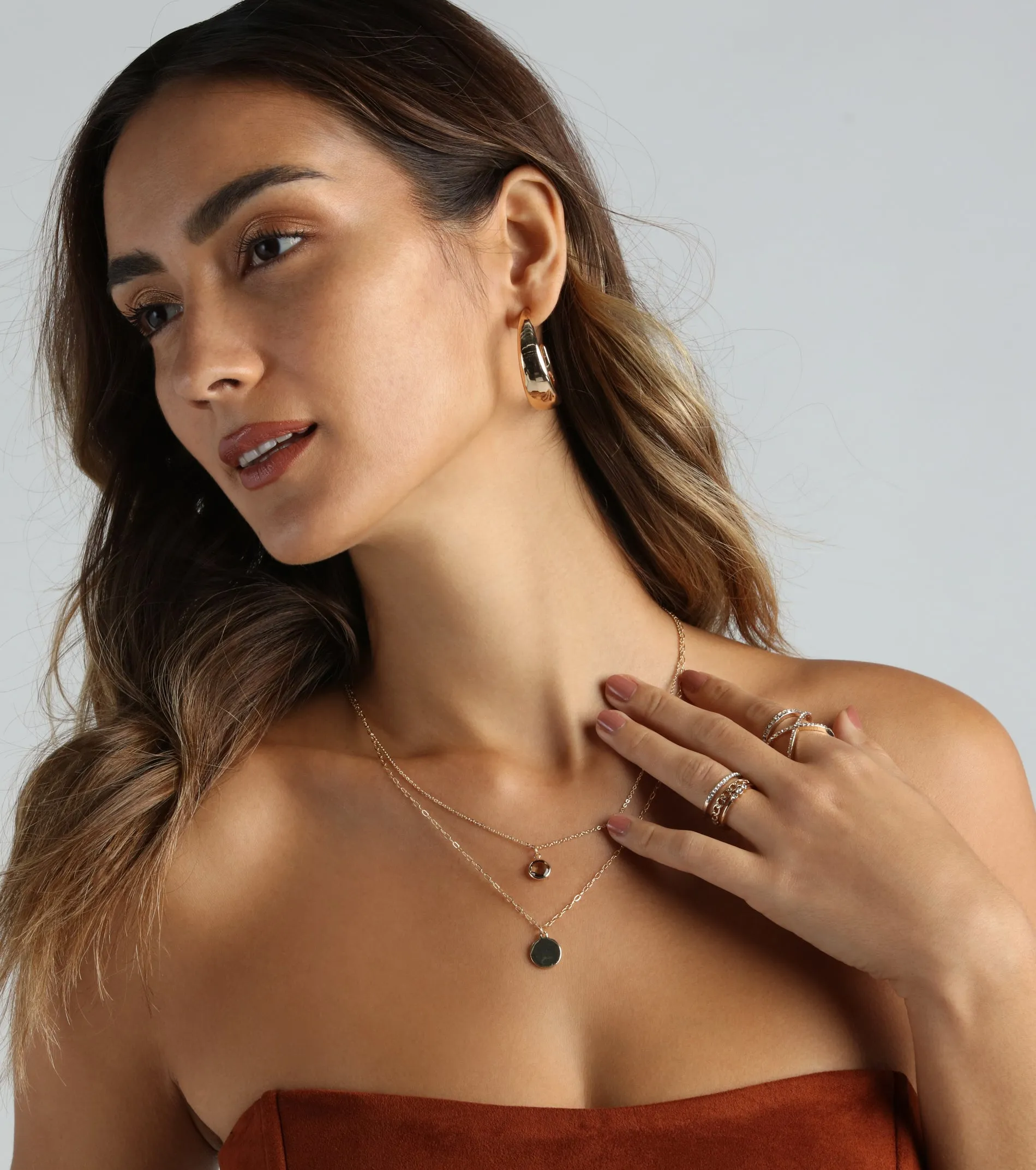 Elevated Classic Hoop Earrings sold by Windsor product image thumbnail 3