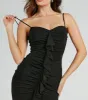 Oh-So-Fab Ruffled Bodycon Mini Dress sold by Windsor