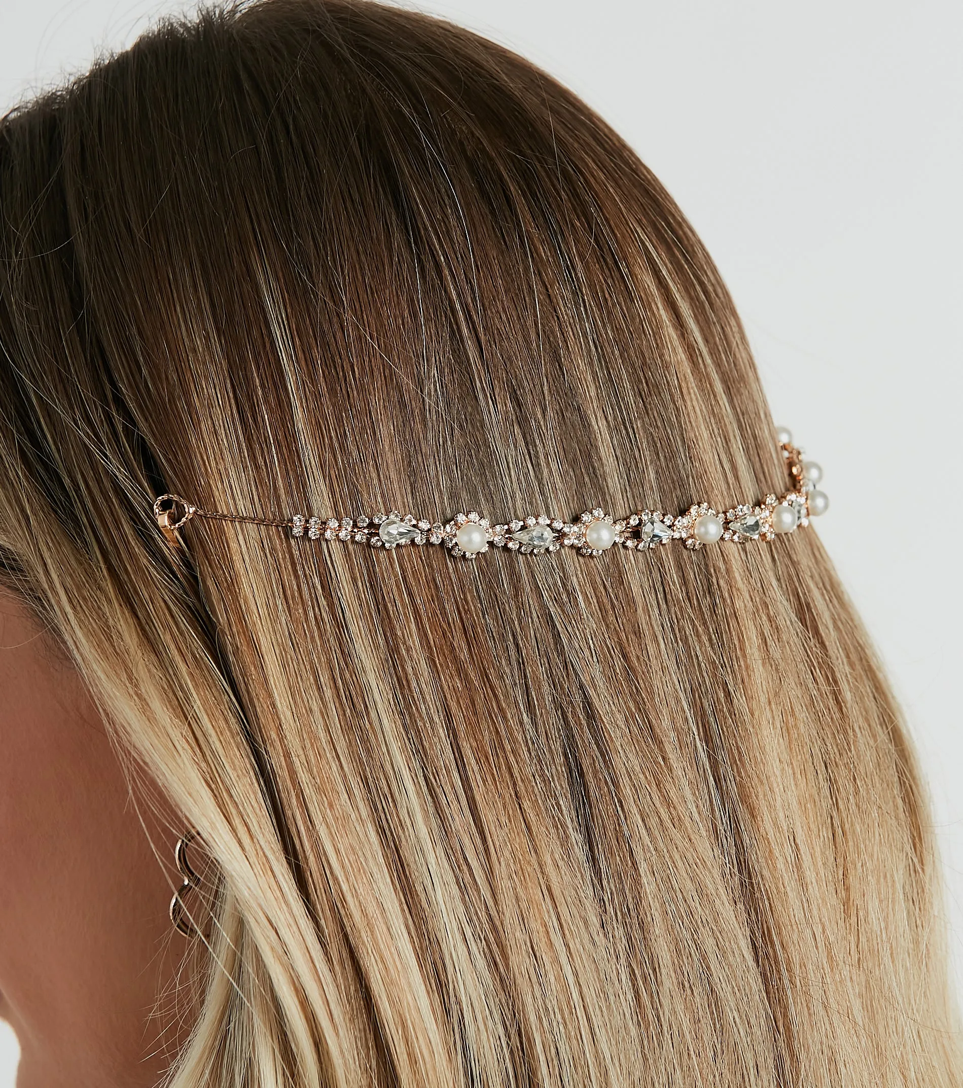 Ethereal Glamour Rhinestone And Pearl Hair Vine sold by Windsor product image thumbnail 2