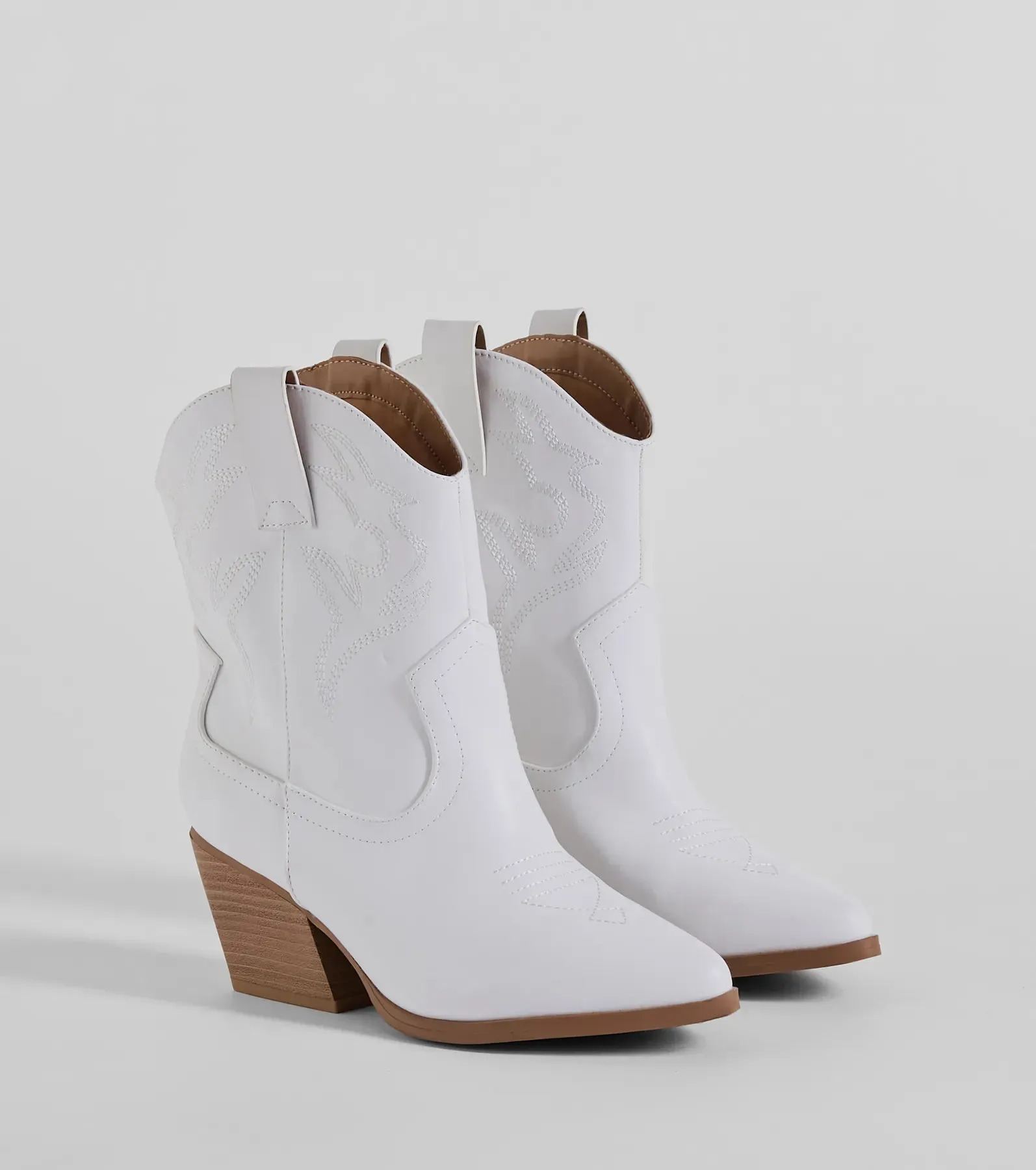 PLACEHOLDER - Pay A Visit Western Faux Leather Booties sold by Windsor product image thumbnail 2