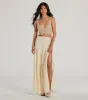 Sunset Serenity V-Neck Crochet Crop Top sold by Windsor