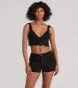 Sunset Serenity V-Neck Crochet Crop Top sold by Windsor