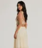 Sunset Serenity V-Neck Crochet Crop Top sold by Windsor