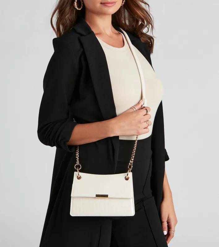 Fashion Staple Croc Crossbody Bag sold by Windsor