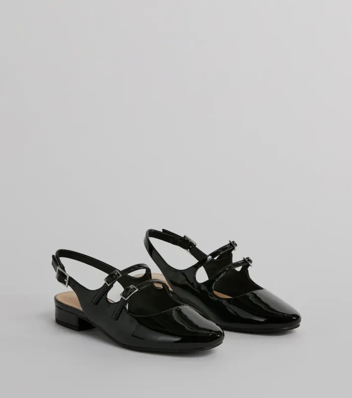 The Everyday Sling Back Patent Leather Flats sold by Windsor