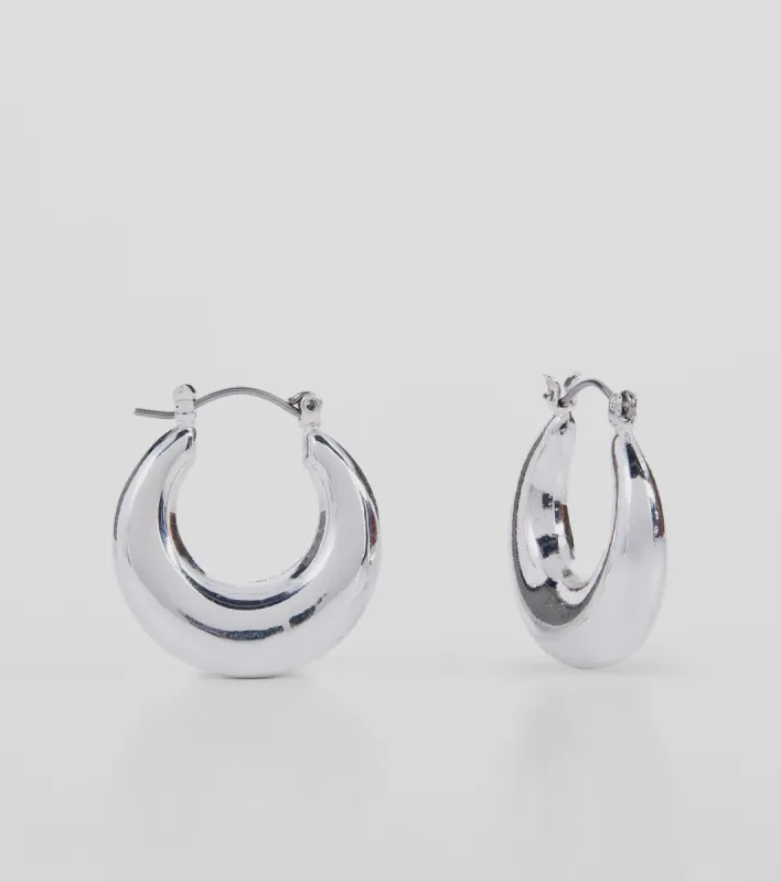Simply Luxe Sterling Silver Plated Hoop Earrings sold by Windsor