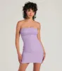 Lena Strapless Bodycon Beaded Mesh Mini Dress sold by Windsor