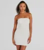 Lena Strapless Bodycon Beaded Mesh Mini Dress sold by Windsor