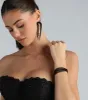 Glamorous Edge Rhinestone Cuff Bracelet sold by Windsor