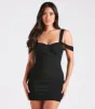 Winning Style Mesh Ruched Mini Dress sold by Windsor