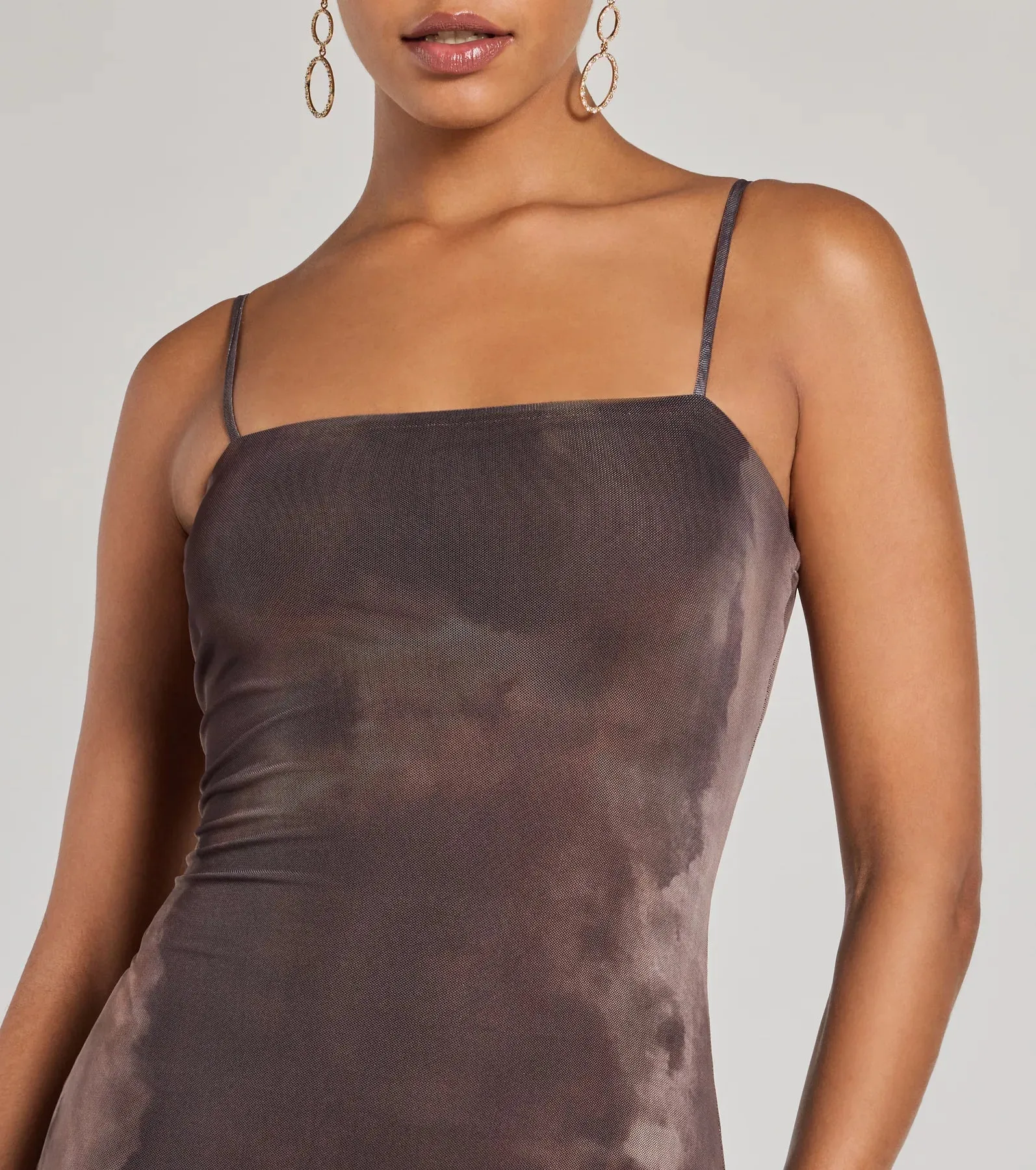 Chicly Femme Bodycon Abstract Mesh Midi Dress sold by Windsor product image thumbnail 3