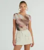 Stand And Deliver High-Rise Pocket Denim Skort sold by Windsor