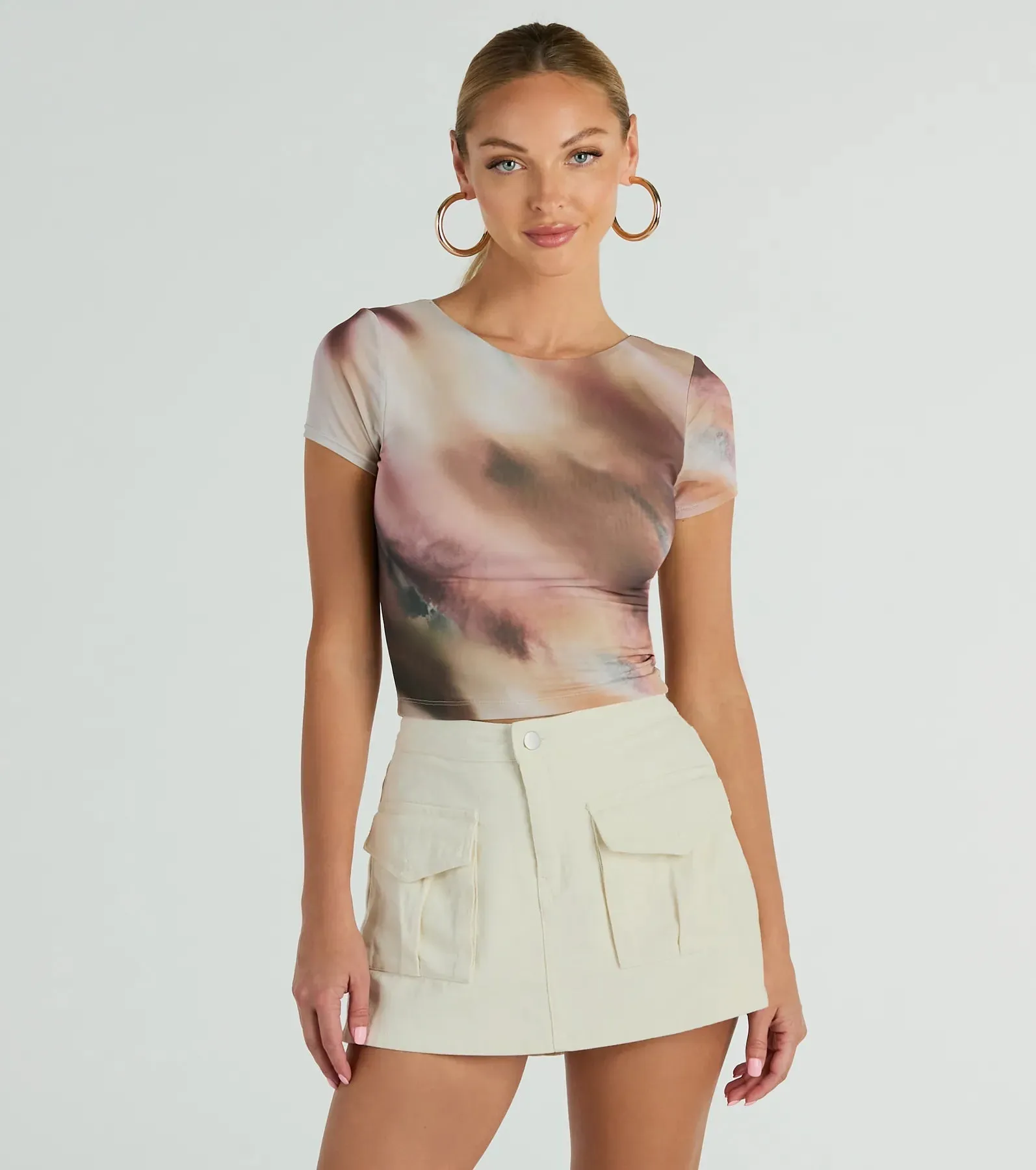 Stand And Deliver High-Rise Pocket Denim Skort sold by Windsor