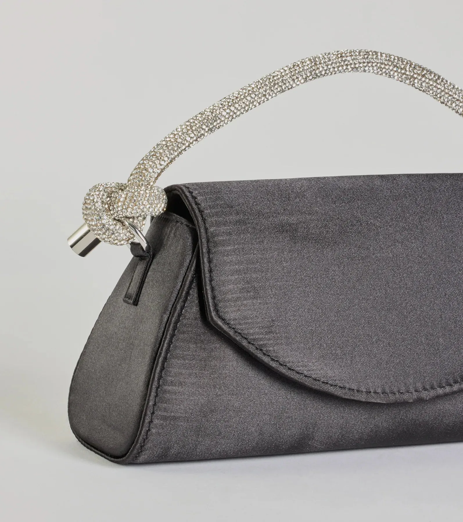 Glam Aspiration Rhinestone Strap Satin Handbag sold by Windsor product image thumbnail 2