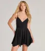 Show Up Sparkling Glitter Knit Skater Dress sold by Windsor