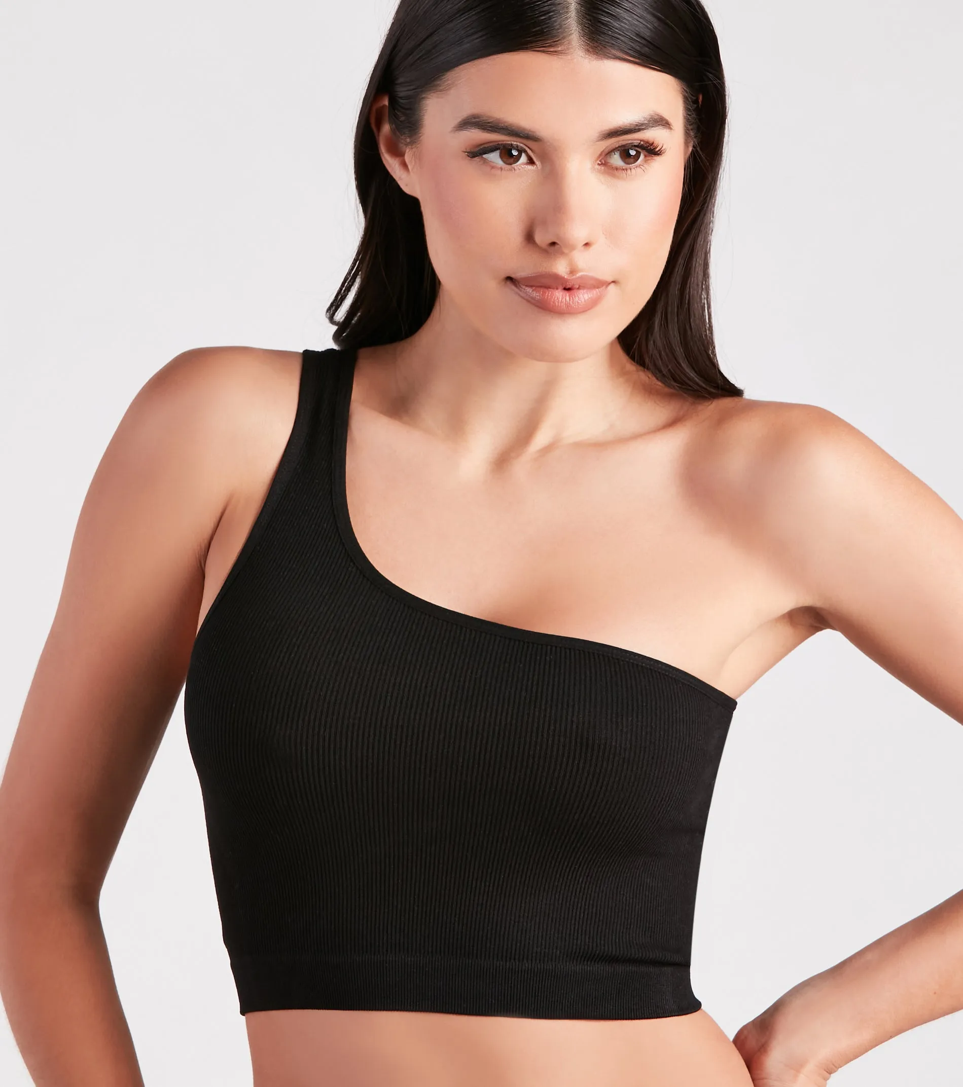 Relax A Little Seamless One-Shoulder Tank Bra sold by Windsor product image thumbnail 3