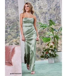 PLACEHOLDER - Priscilla Formal Satin Strapless Mermaid Dress sold by Windsor
