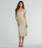 Iconic Presence Sleeveless Midi Dress sold by Windsor