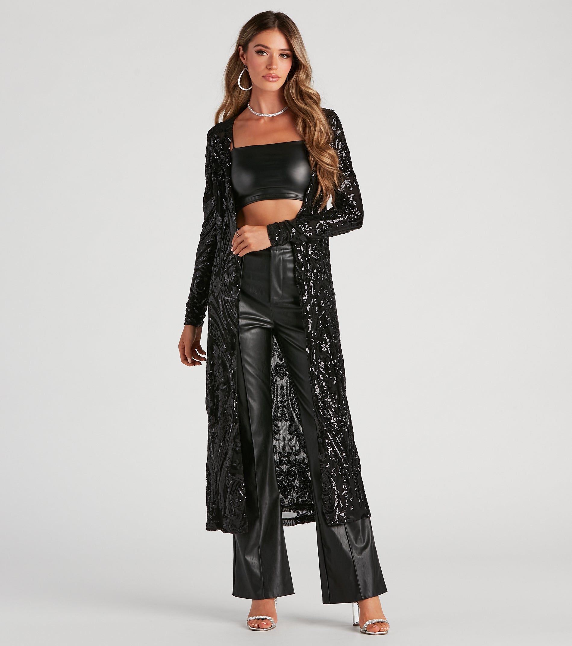 Dazzling Affair Sequin Mesh Duster sold by Windsor