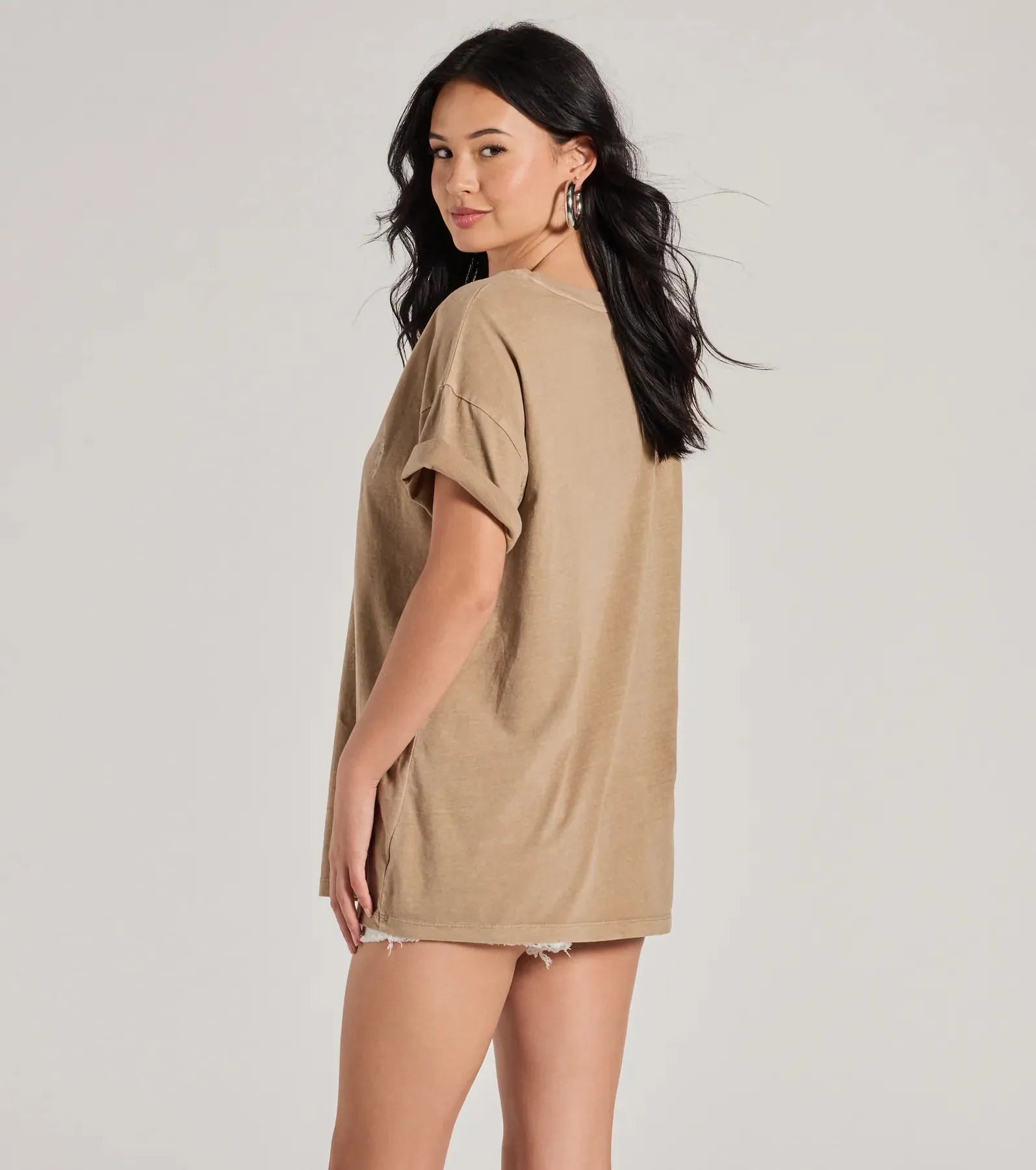 Boho Babe Longhorn Oversized Graphic Tee sold by Windsor product image thumbnail 2