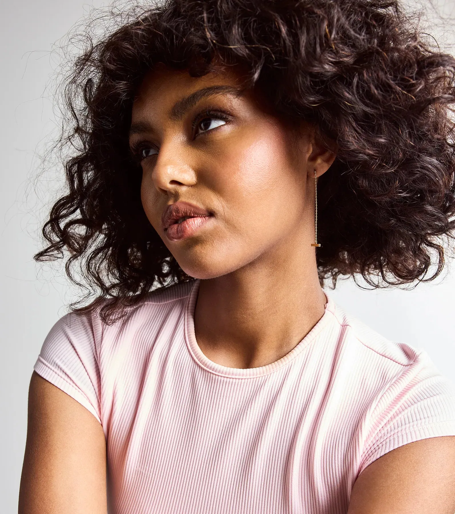 Chic Minimalist 14K Gold Plated Threader Earrings sold by Windsor product image thumbnail 2