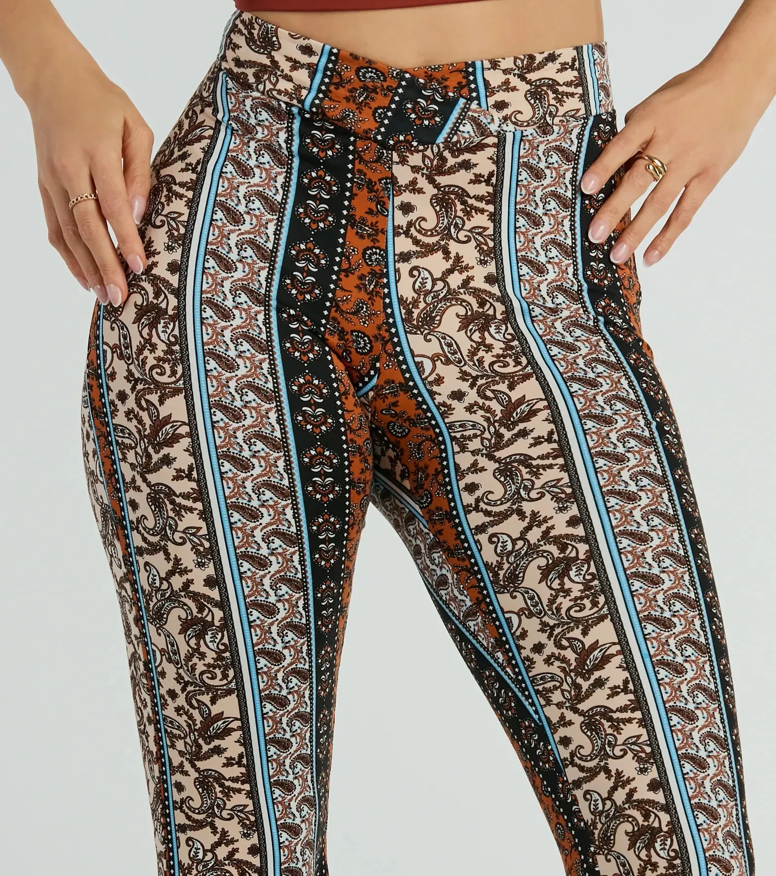 Summer Dream Paisley Knit Flare Pants sold by Windsor product image thumbnail 4