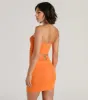 Spice It Up Strapless Cutout Back Mini Dress sold by Windsor