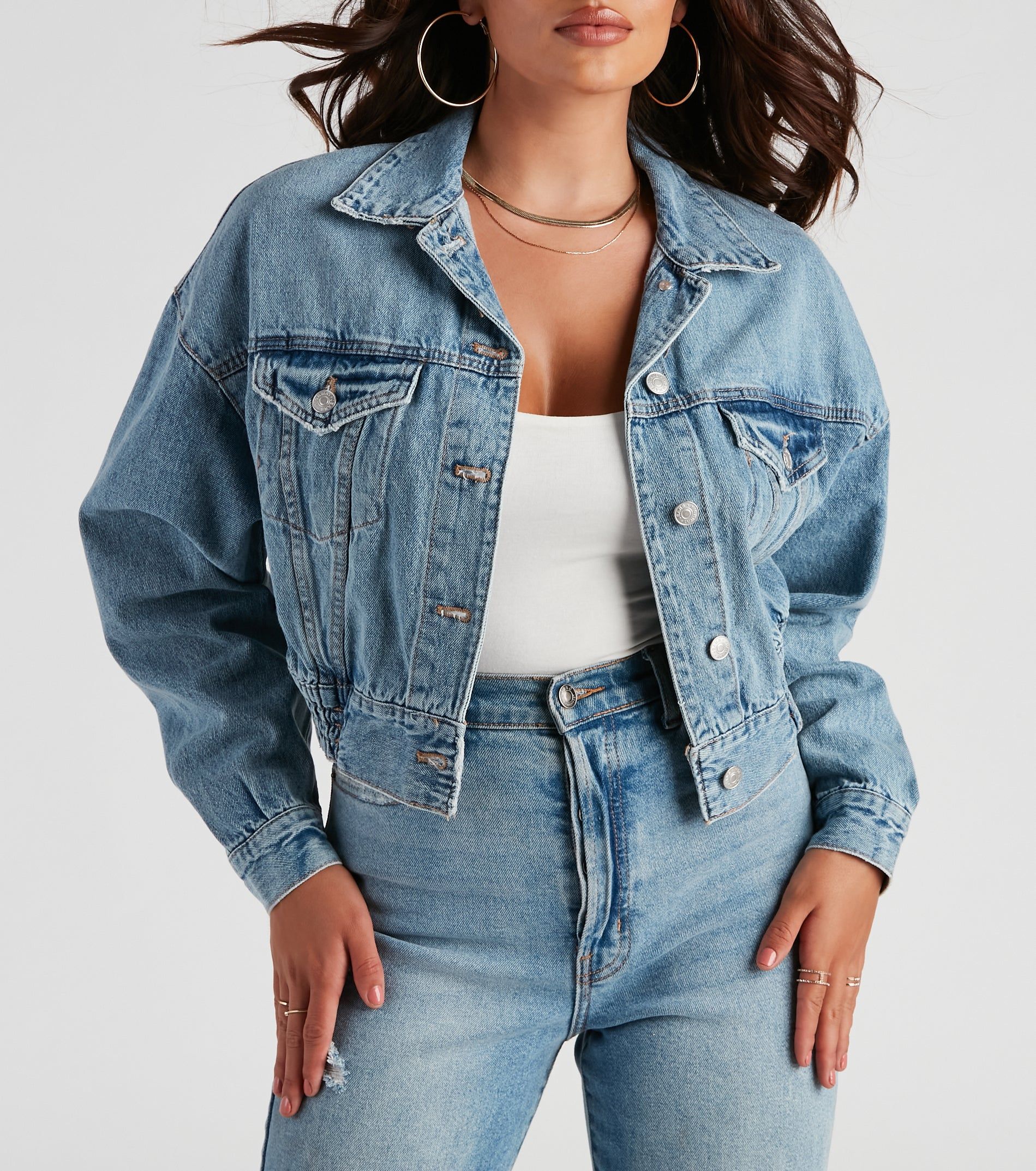 90s Chick Boyfriend Denim Jacket sold by Windsor product image thumbnail 4
