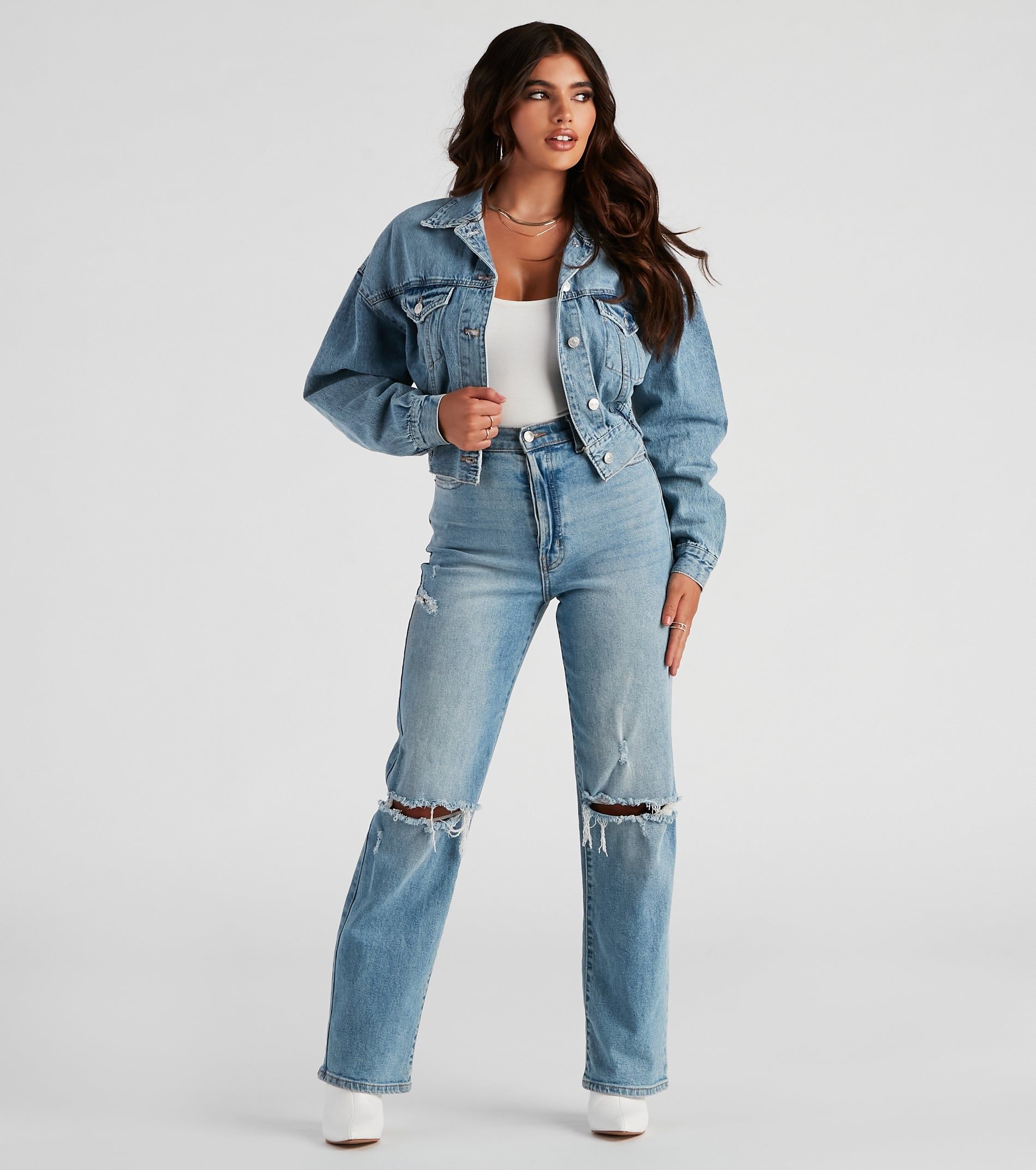 90s Chick Boyfriend Denim Jacket sold by Windsor product image thumbnail 3