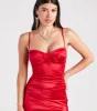 Eliora Formal Satin Corset Slim Dress sold by Windsor
