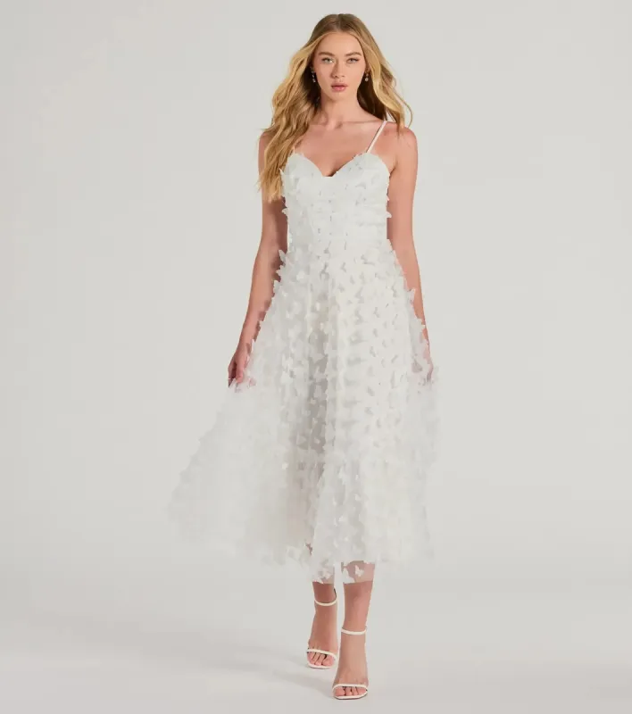 PLACEHOLDER - Molly Formal Butterfly Applique A-Line Dress sold by Windsor