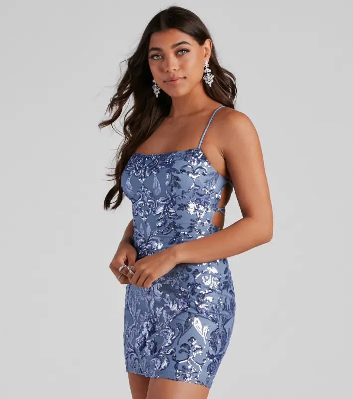 Endless Sparkle Sequin Mini Dress sold by Windsor