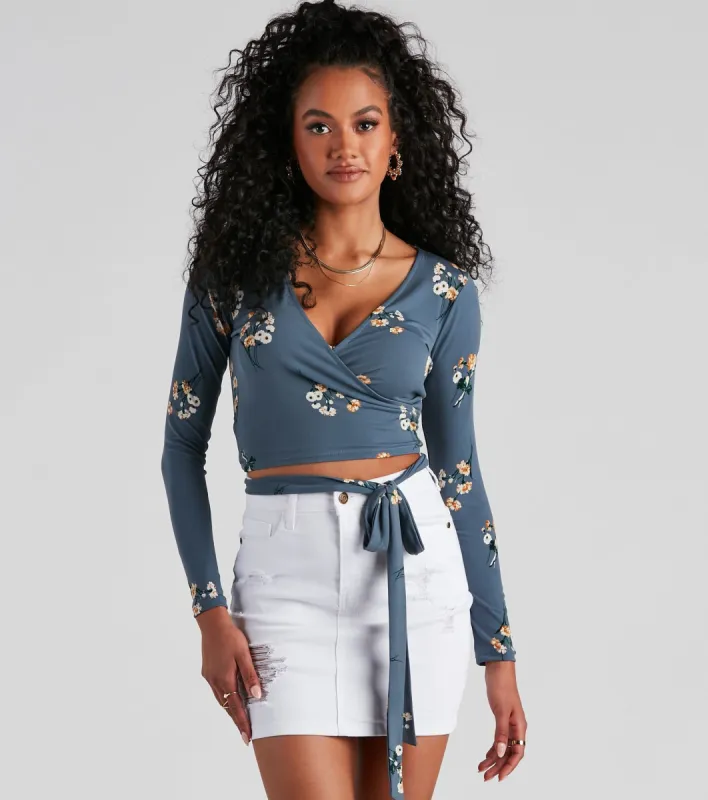 Beauty Bloom Floral Tie Waist Top sold by Windsor